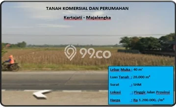 HARGA TERBAIK! Tanah Kawasan Kertajati, Luas 20000m², Area Strategis HARGA TERBAIK! Tanah Kawasan Kertajati, Luas 20000m², Area Strategis