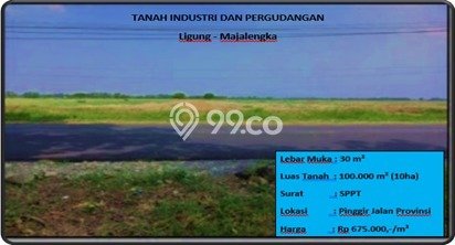 Tanah di Ligung, Luas 100000m², Lokasi Strategis, Kawasan Asri, Kontur Datar Tanah di Ligung, Luas 100000m², Lokasi Strategis, Kawasan Asri, Kontur Datar