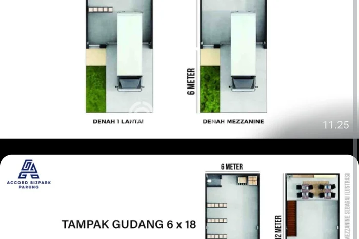 Unit Gudang Dijual di Gunung Sindur Bogor Luas Bangunan 108m2 Unit Gudang Dijual di Gunung Sindur Bogor Luas Bangunan 108m2