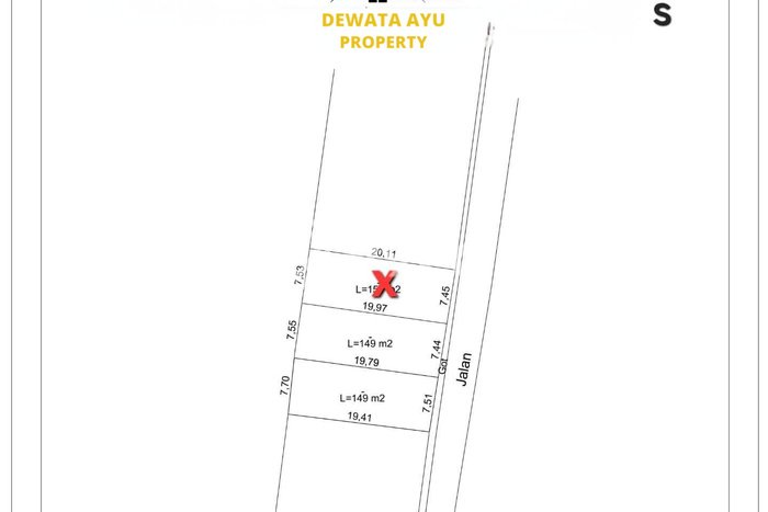 Lahan Strategis di Denpasar Timur Dijual dengan Luas 149m2 Lahan Strategis di Denpasar Timur Dijual dengan Luas 149m2