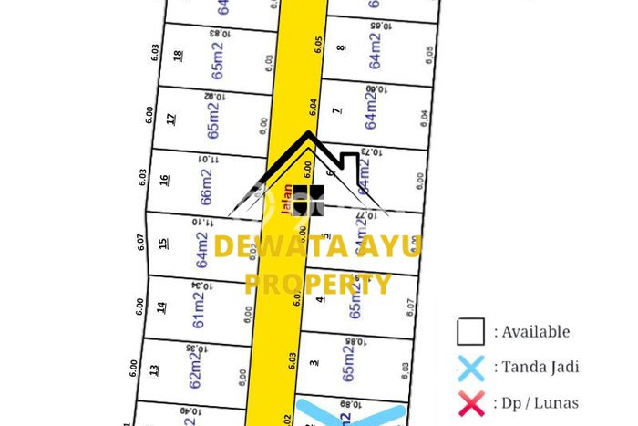 Dijual Tanah di Denpasar Utara Denpasar Luas 117m2 SHM Dijual Tanah di Denpasar Utara Denpasar Luas 117m2 SHM