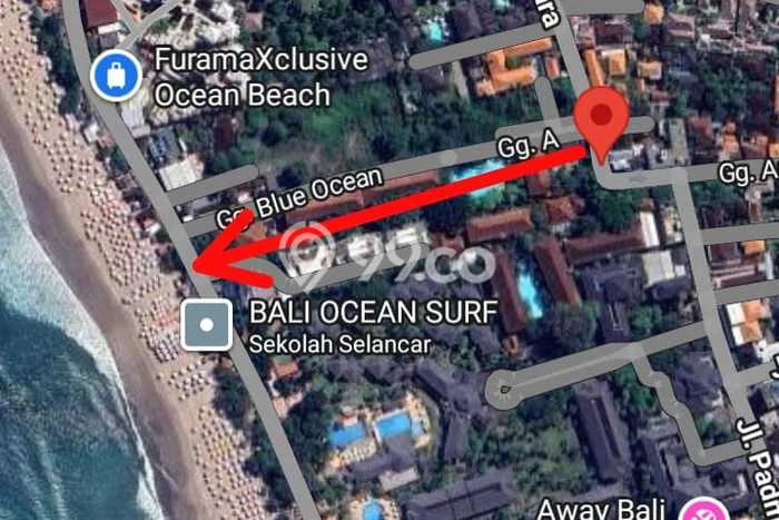 Untuk Dijual Tanah 600m2 di Legian, Badung Untuk Dijual Tanah 600m2 di Legian, Badung
