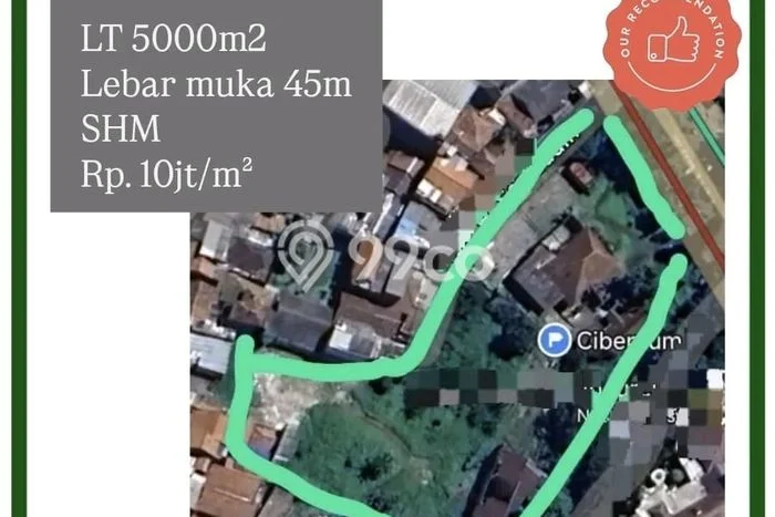 Lahan untuk Disewa di Bandung Luas 5000m2 Lahan untuk Disewa di Bandung Luas 5000m2