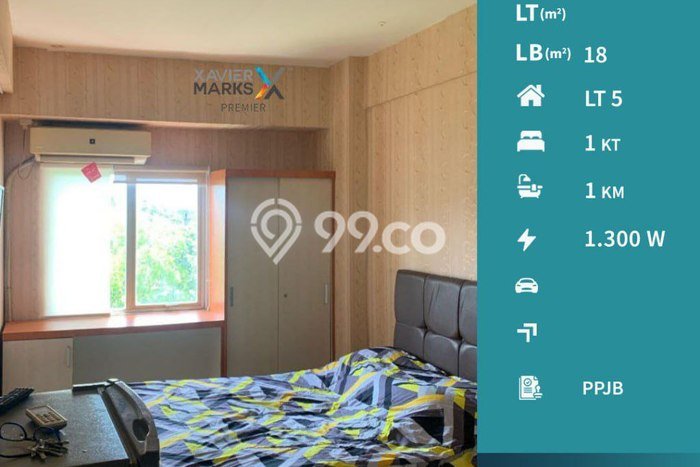 Siap Milik Apartemen 0 Kamar Tidur, 1 Kamar Mandi di Lowokwaru, Malang Siap Milik Apartemen 0 Kamar Tidur, 1 Kamar Mandi di Lowokwaru, Malang