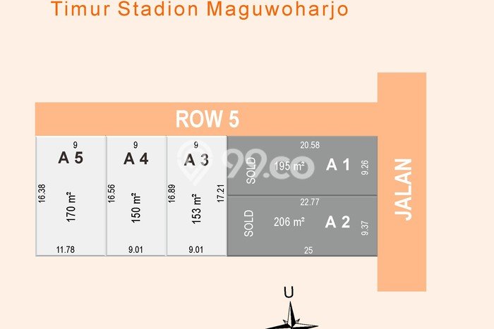 Tanah Kavling untuk Dijual di Depok Sleman 153m2 Tanah Kavling untuk Dijual di Depok Sleman 153m2
