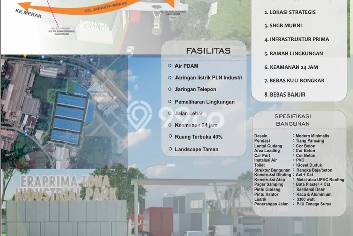 Unit Gudang Disewa Lokasi Periuk, Tangerang Spesifikasi Luas Bangunan 216m2 Unit Gudang Disewa Lokasi Periuk, Tangerang Spesifikasi Luas Bangunan 216m2