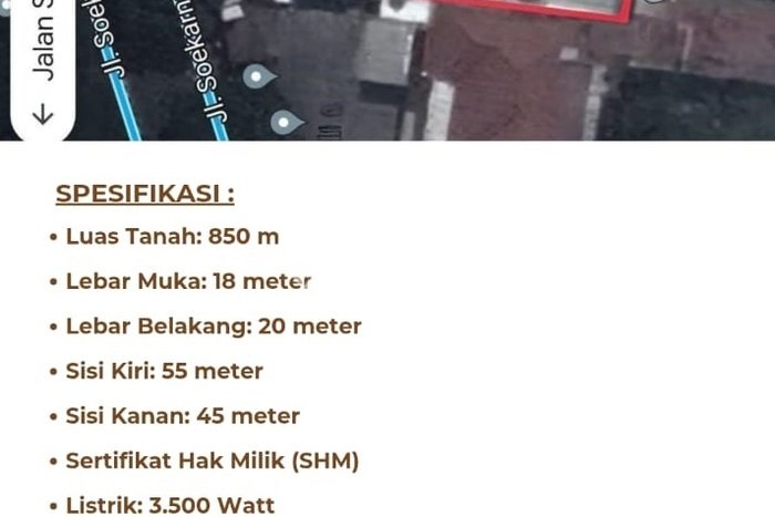 Tanah Dijual Area Strategis di Soekarno Hatta Bandung 850m2 Tanah Dijual Area Strategis di Soekarno Hatta Bandung 850m2