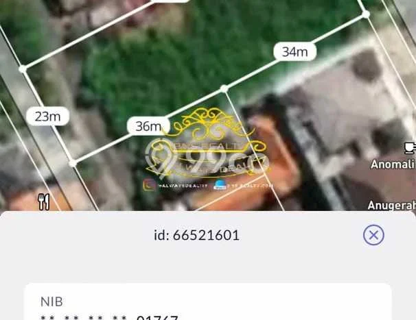 Untuk Dijual Tanah 1620m2 di Dewi Sri, Badung Untuk Dijual Tanah 1620m2 di Dewi Sri, Badung