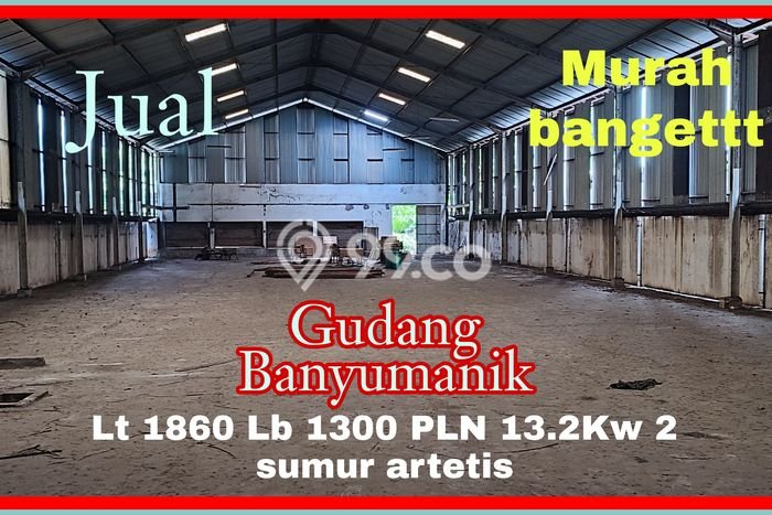 Gudang Bagus LT 1860m2 LB 1300m2 Dijual di Banyumanik Semarang Gudang Bagus LT 1860m2 LB 1300m2 Dijual di Banyumanik Semarang