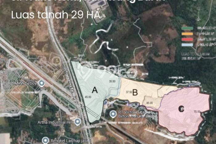 Lahan untuk Dijual di Karawang Barat Karawang Luas 29900m2 Lahan untuk Dijual di Karawang Barat Karawang Luas 29900m2