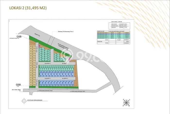 Lahan untuk Dijual di Karawang Timur Karawang Luas 31495m2 Lahan untuk Dijual di Karawang Timur Karawang Luas 31495m2