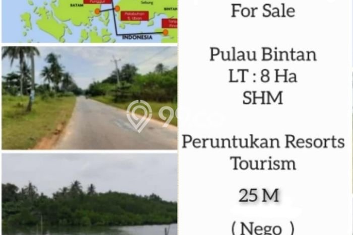 Tanah Kavling untuk Dijual di Bintan Pesisir Bintan 80000m2 Tanah Kavling untuk Dijual di Bintan Pesisir Bintan 80000m2