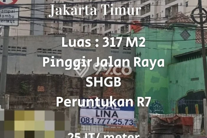 Tanah Kavling untuk Dijual di Pulo Gadung Jakarta Timur 317m2 Tanah Kavling untuk Dijual di Pulo Gadung Jakarta Timur 317m2