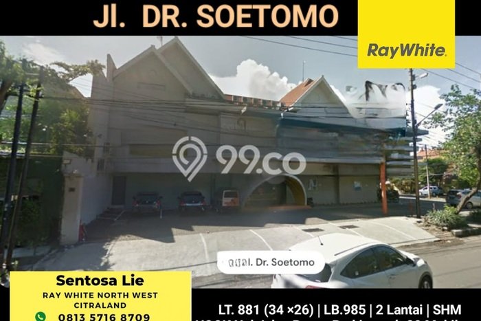 Komersial Dijual di Prime Area Surabaya Luas 985m2 Komersial Dijual di Prime Area Surabaya Luas 985m2