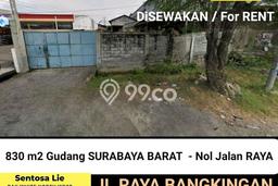 Gudang untuk disewa di Lakarsantri punya LT 830m2 & LB 420m2 harga sewa kompetitif Gudang untuk disewa di Lakarsantri punya LT 830m2 & LB 420m2 harga sewa kompetitif