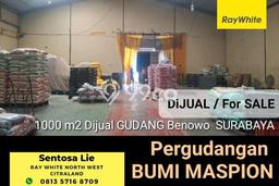 Untuk Dijual Gudang di Benowo, Surabaya Harga Penawaran Spesial Untuk Dijual Gudang di Benowo, Surabaya Harga Penawaran Spesial
