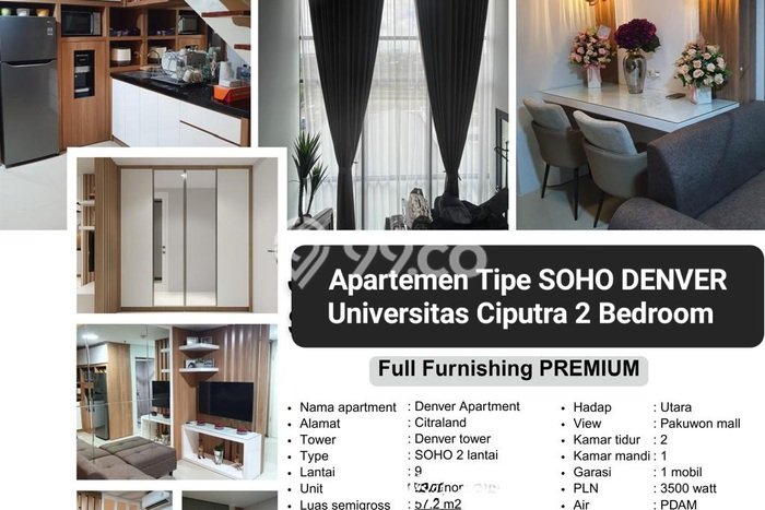 Apartemen Cozy Dijual di Surabaya Spesifikasi 2 KT, 1 KM Apartemen Cozy Dijual di Surabaya Spesifikasi 2 KT, 1 KM