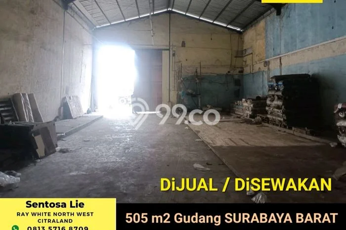 Gudang disewakan di Margomulyo Surabaya dengan luas bangunan 414m2 Gudang disewakan di Margomulyo Surabaya dengan luas bangunan 414m2