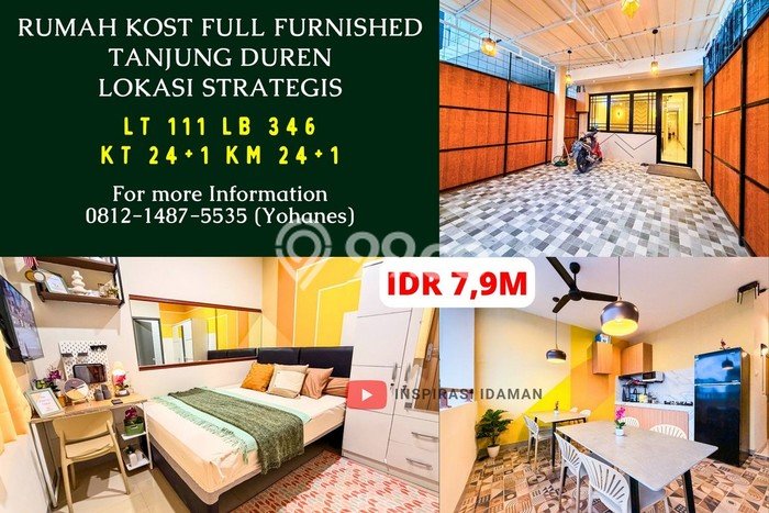 Rumah Kost untuk Dijual di Tanjung Duren Punya 24 Kamar Rumah Kost untuk Dijual di Tanjung Duren Punya 24 Kamar