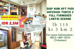 Dijual Apartemen di Jakarta Selatan 4 Kamar & 2 Kamar Mandi, Luas 115m2 Dijual Apartemen di Jakarta Selatan 4 Kamar & 2 Kamar Mandi, Luas 115m2