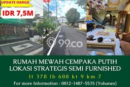 Hunian Mewah Siap Huni LT 375m2 di Cempaka Putih, Jakarta Pusat Hunian Mewah Siap Huni LT 375m2 di Cempaka Putih, Jakarta Pusat