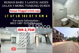 For Sale! Luxury House LT 67m2 Desain Elegan di Tanjung Duren For Sale! Luxury House LT 67m2 Desain Elegan di Tanjung Duren