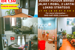 Rumah Minimalis 3 KT LT 90m2 di Pondok Bambu Rumah Minimalis 3 KT LT 90m2 di Pondok Bambu