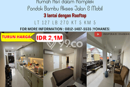 Jual Rumah Modern 5 KT di Pondok Bambu, Jakarta Timur Jual Rumah Modern 5 KT di Pondok Bambu, Jakarta Timur