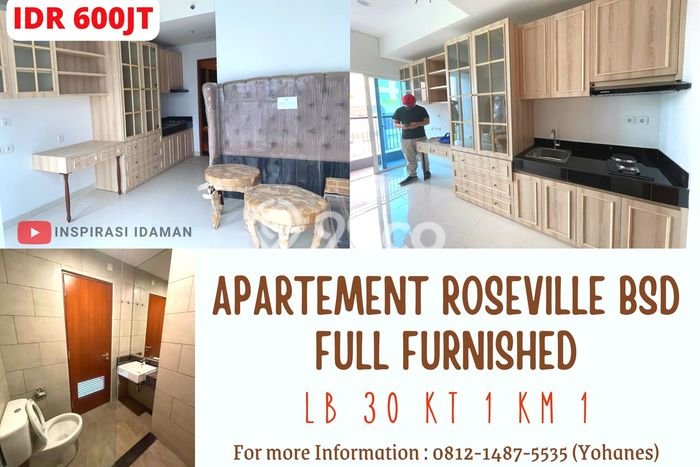 Apartemen Cozy Dijual di Tangerang Spesifikasi 1 KT, 1 KM Apartemen Cozy Dijual di Tangerang Spesifikasi 1 KT, 1 KM