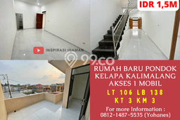 DIJUAL CEPAT! Rumah Minimalis area Pondok Kelapa, Jakarta Timur, LT 106m² LB 138m² Bisa Nego! DIJUAL CEPAT! Rumah Minimalis area Pondok Kelapa, Jakarta Timur, LT 106m² LB 138m² Bisa Nego!