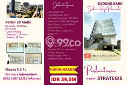 FOR SALE! Kantor di Matraman Jakarta Timur, LT 759m2, LB 2107m2 FOR SALE! Kantor di Matraman Jakarta Timur, LT 759m2, LB 2107m2