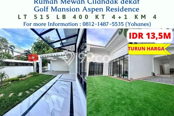 Hunian Eksklusif Siap Huni LT 515m2 di Cilandak, Jakarta Selatan Hunian Eksklusif Siap Huni LT 515m2 di Cilandak, Jakarta Selatan