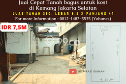 Tanah Kawasan Kemang, Luas 390m², Dekat Jalan Utama, Area Berkembang Tanah Kawasan Kemang, Luas 390m², Dekat Jalan Utama, Area Berkembang