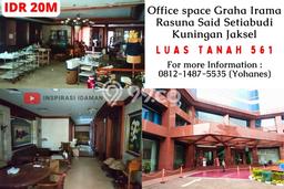 Untuk Dijual! Kantor di Setiabudi Jakarta Selatan LT 561m2 / LB 561m2 Kawasan Strategis Untuk Dijual! Kantor di Setiabudi Jakarta Selatan LT 561m2 / LB 561m2 Kawasan Strategis