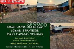 Tanah Kavling Dijual di Cipinang, Jakarta Timur dengan Luas Tanah 775m2 Tanah Kavling Dijual di Cipinang, Jakarta Timur dengan Luas Tanah 775m2