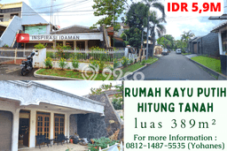 Rumah Nyaman LB 1m² View Danau di Kayu Putih, Jakarta Timur Rumah Nyaman LB 1m² View Danau di Kayu Putih, Jakarta Timur