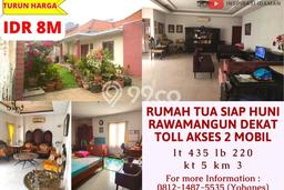 For Sale! Luxury House LT 435m2 Desain Modern di Rawamangun For Sale! Luxury House LT 435m2 Desain Modern di Rawamangun