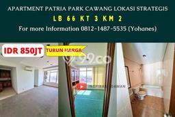 Apartemen Terawat Dijual di Jakarta Timur Spesifikasi 3 KT, 2 KM Apartemen Terawat Dijual di Jakarta Timur Spesifikasi 3 KT, 2 KM
