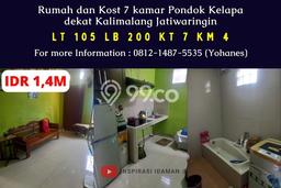 For Sale Hunian Rumah Nyaman 7 KT di Pondok Kelapa, Jakarta Timur For Sale Hunian Rumah Nyaman 7 KT di Pondok Kelapa, Jakarta Timur
