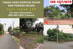 Dijual Tanah Lokasi Pondok Kelapa, Jakarta Timur Seluas 148m2 Dijual Tanah Lokasi Pondok Kelapa, Jakarta Timur Seluas 148m2