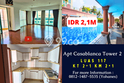 Apartemen Eksklusif di Tebet, 2 KM, Luas 117m² Apartemen Eksklusif di Tebet, 2 KM, Luas 117m²