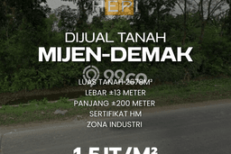 Untuk Dijual Tanah di Demak Demak Luas 2678m2 SHM Untuk Dijual Tanah di Demak Demak Luas 2678m2 SHM