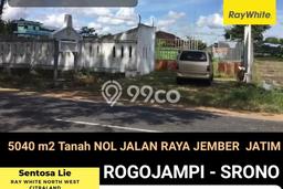 Tanah Komersial Dijual di Rogojampi Banyuwangi 5040m2 Tanah Komersial Dijual di Rogojampi Banyuwangi 5040m2