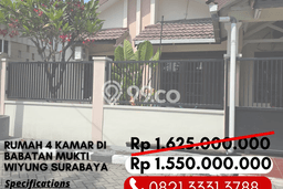Jual Rumah Strategis Bagus Punya 4 KT di Wiyung Surabaya SHM Jual Rumah Strategis Bagus Punya 4 KT di Wiyung Surabaya SHM