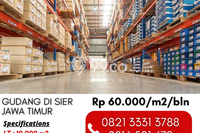 Gudang Disewakan di Kawasan Ramai Waru, Sidoarjo Gudang Disewakan di Kawasan Ramai Waru, Sidoarjo