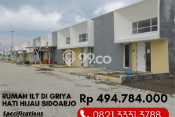 Jual Rumah Murah di Candi Sidoarjo Harga Rp 494 Juta LT 70m2 Jual Rumah Murah di Candi Sidoarjo Harga Rp 494 Juta LT 70m2