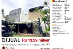 For Sale! Luxury House LT 570m2 Desain Elegan di BSD City For Sale! Luxury House LT 570m2 Desain Elegan di BSD City