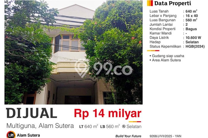 Unit Gudang Dijual di Serpong Utara Tangerang Selatan Luas Bangunan 560m2 Unit Gudang Dijual di Serpong Utara Tangerang Selatan Luas Bangunan 560m2