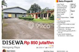 Gudang Disewa di Bekasi dengan LB 1145m2 Area Komersial Ramai Gudang Disewa di Bekasi dengan LB 1145m2 Area Komersial Ramai
