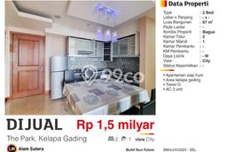 Unit Apartemen Dijual di Kelapa Gading, Jakarta Utara, dengan 2 Bedroom, 1 Bathroom Unit Apartemen Dijual di Kelapa Gading, Jakarta Utara, dengan 2 Bedroom, 1 Bathroom